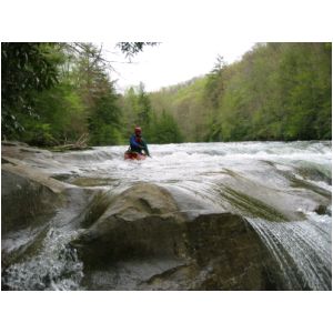 Scott Gravatt above Lunch Ledge (Photo by Lou Campagna - 4/27/04)