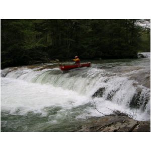 Rick Koller in Crapper Falls (Photo by Scott Gravatt - 4/27/04)