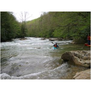 Marilyn Jones approaching the Flake (Photo by Scott Gravatt - 4/27/04)