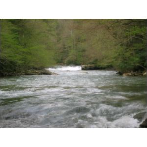 Looking back at Flake Falls (Photo by Scott Gravatt - 4/27/04)