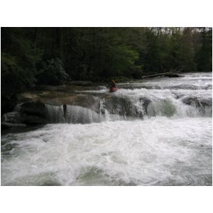 Rick Koller running Lunch Ledge (Photo by Bob Maxey - 4/27/04)