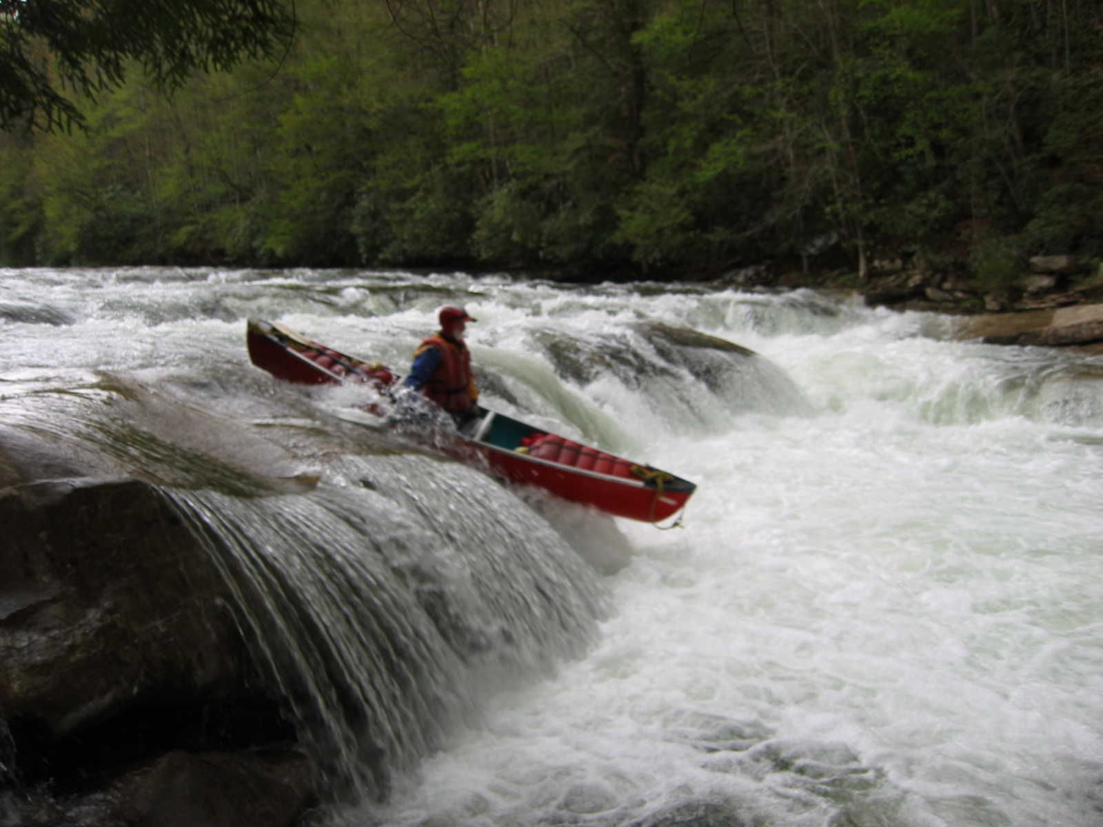 Rick Koller running Lunch Ledge (Photo by Scott Gravatt - 4/27/04)