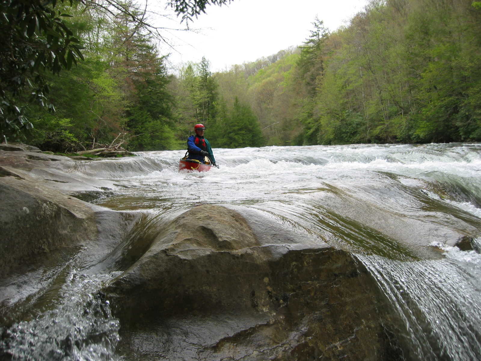 Scott Gravatt above Lunch Ledge (Photo by Lou Campagna - 4/27/04)