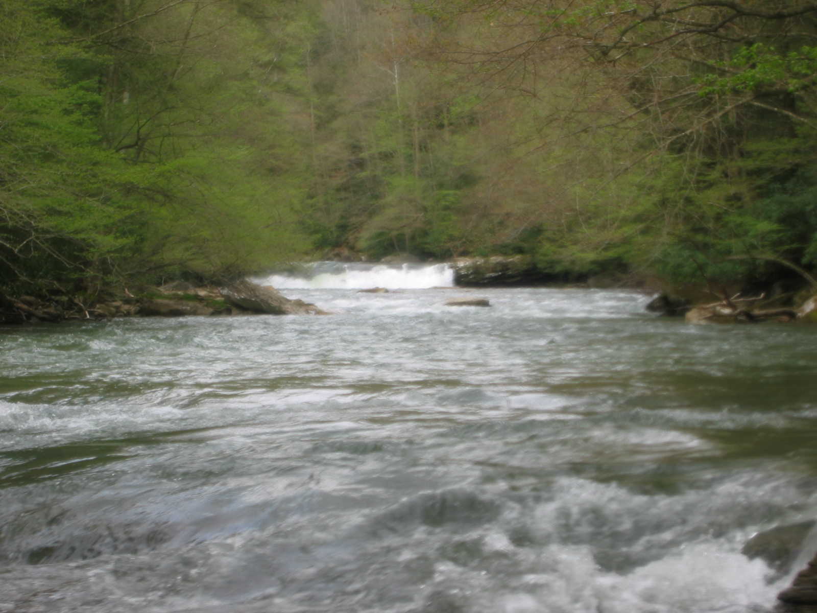 Looking back at Flake Falls (Photo by Scott Gravatt - 4/27/04)