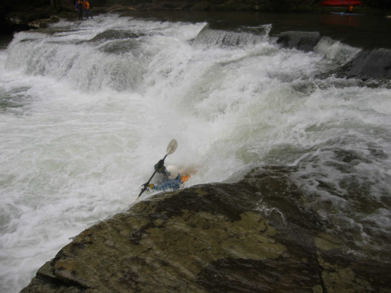 Keith Merkel running Submarine, a.k.a. Where's Wellman Falls (Photo by Scott Gravatt - 4/27/04)