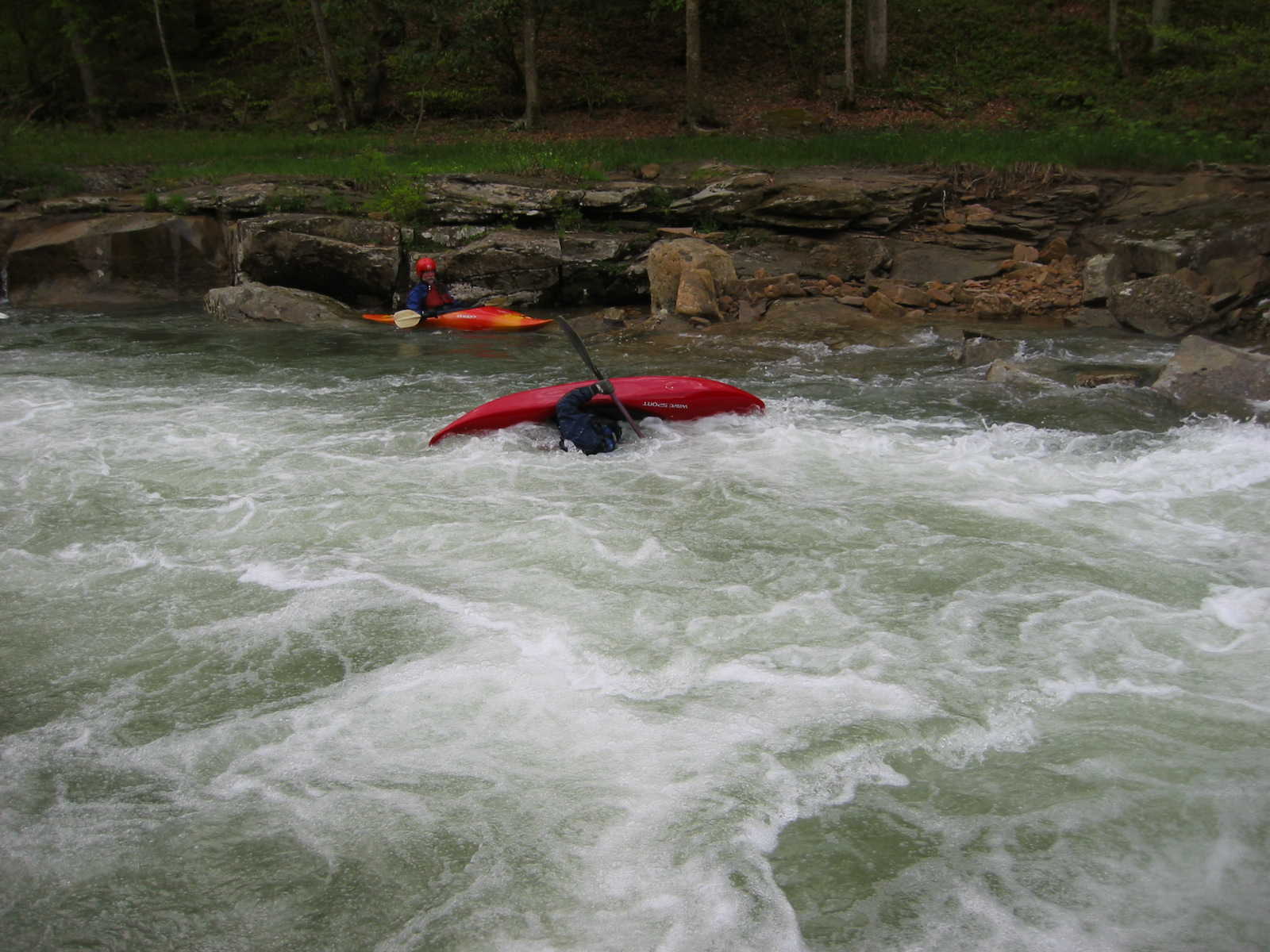 Come on Mike, you can do it (Photo by Scott Gravatt - 4/27/04)