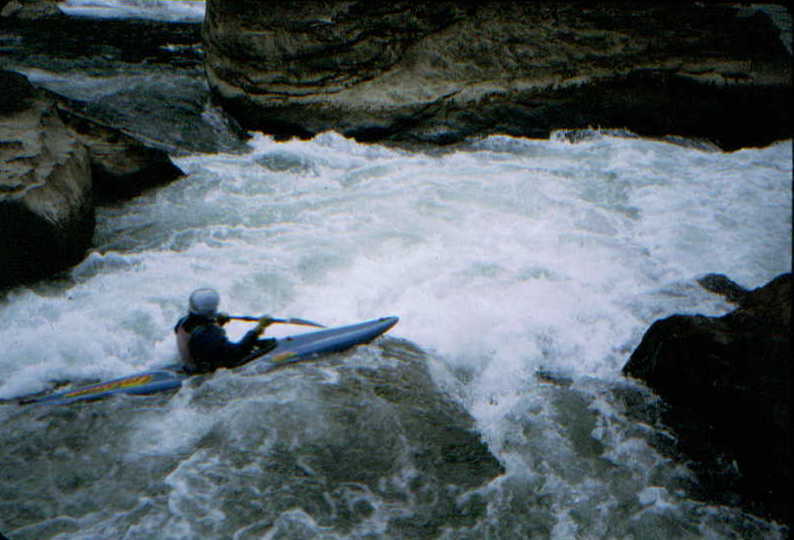 Hans Haucke at Angel Falls? (Photo by Bob Maxey - 4/6/92)