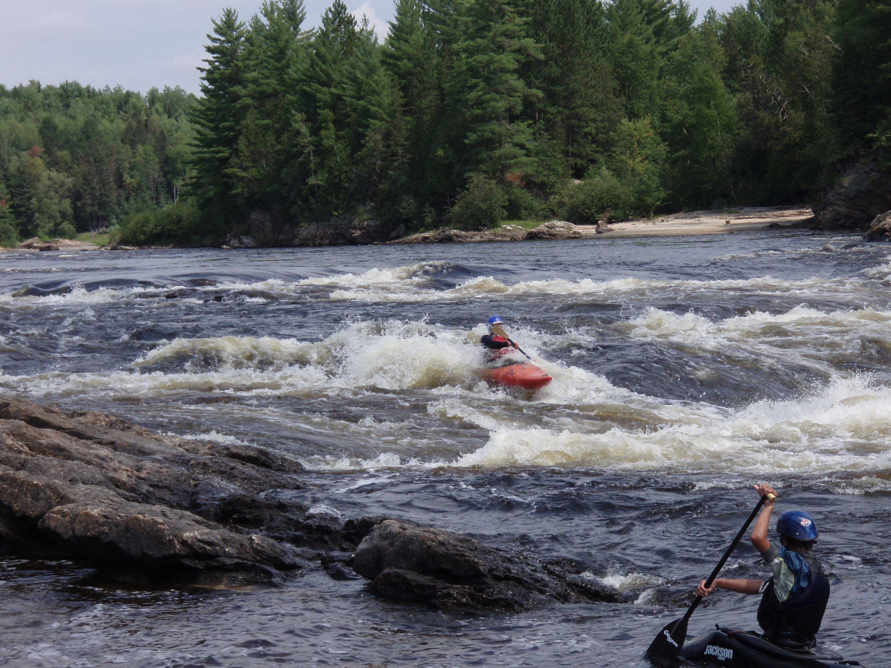 Mike Gilchrist on the Gatineau (Photo by Keith Merkel - 8/6/07)