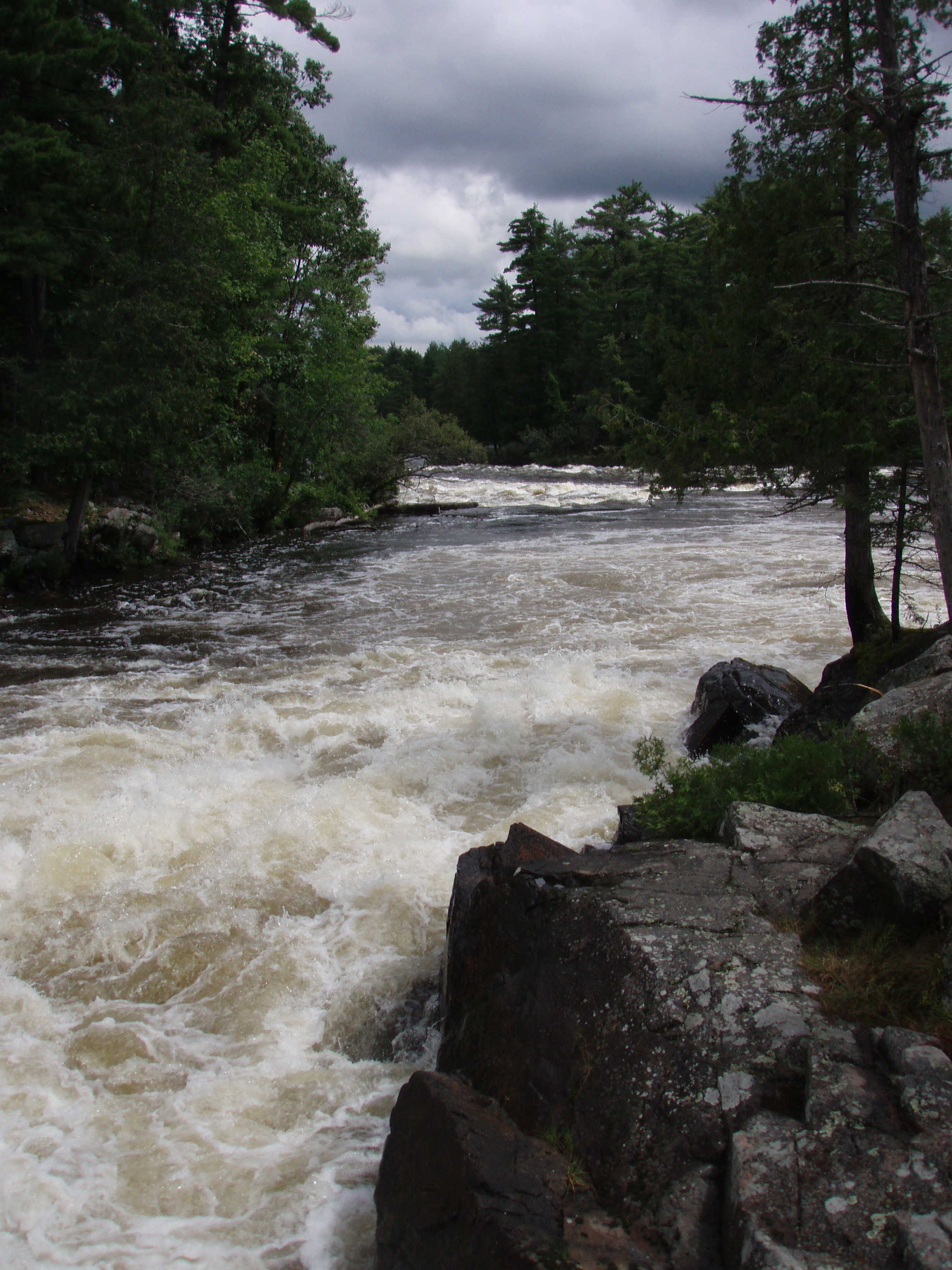 Looking downstream from runout of Iron Ring. (Photo by Keith Merkel - 8/10/08)