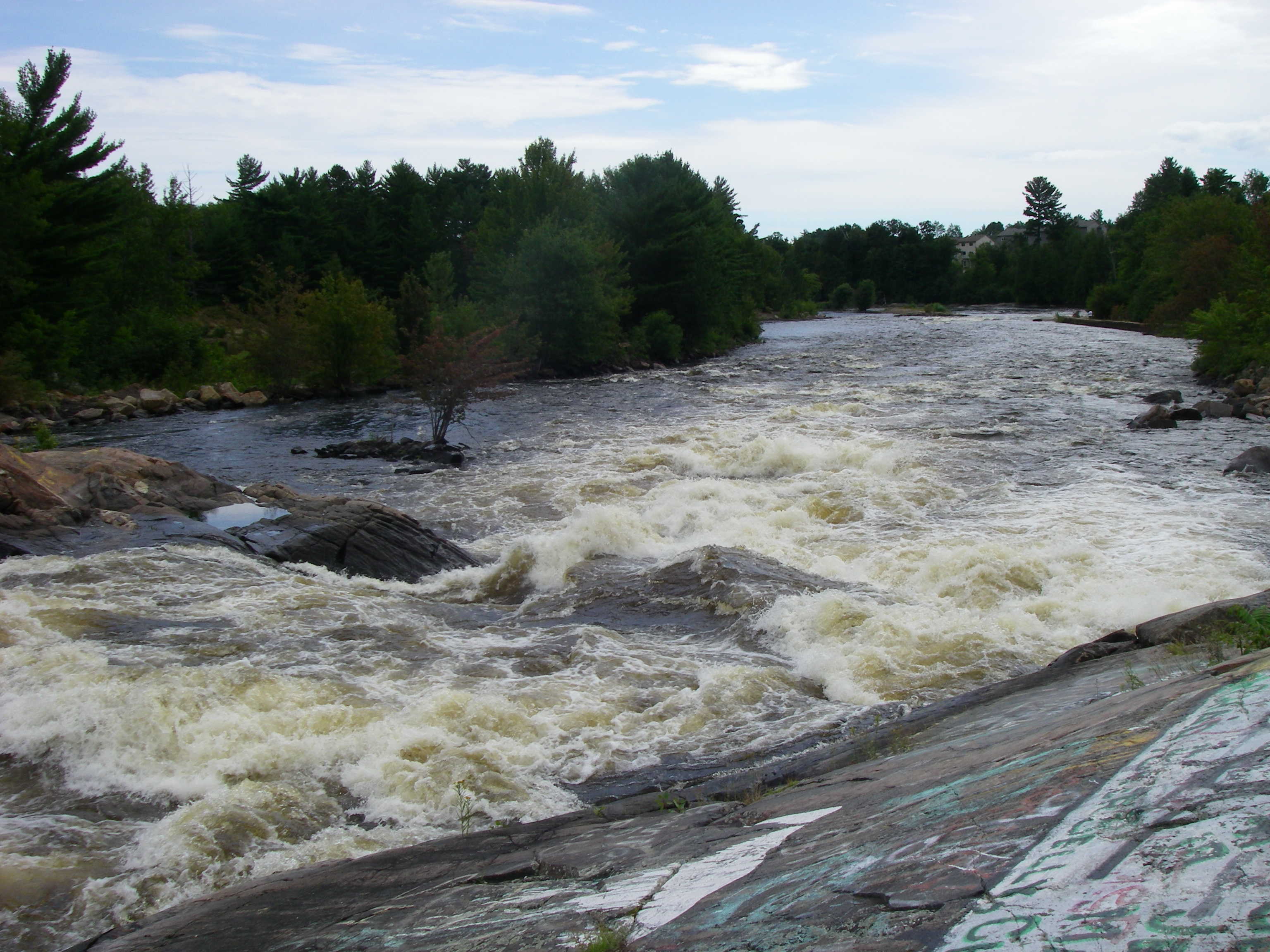 Lovers, the second major rapid on the Petawawa.  We ran far right. (Photo by Cahil Converse - 8/9/08)