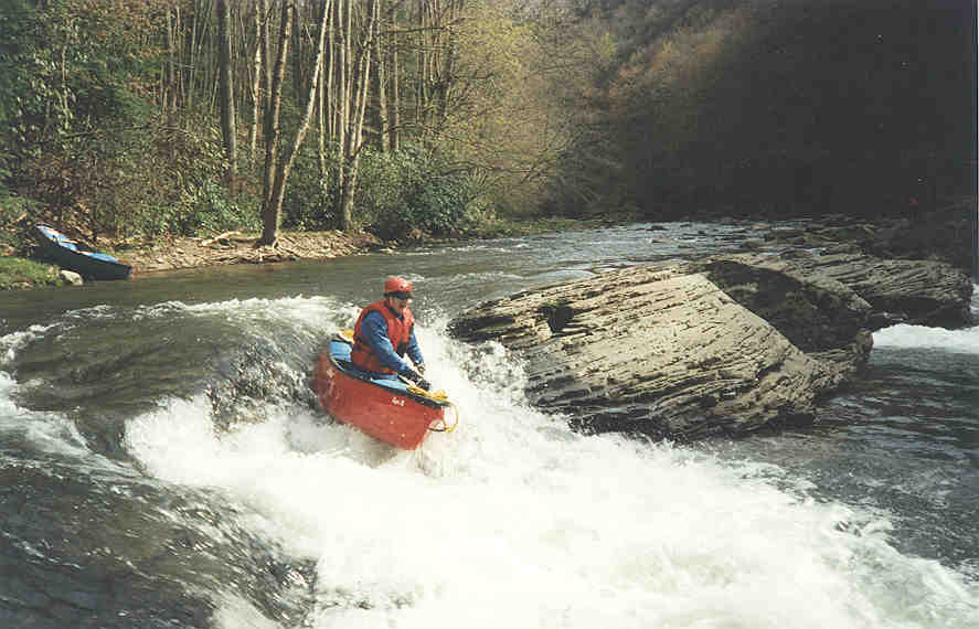 Scott Gravatt having fun on the Laurel Fork of the Cheat