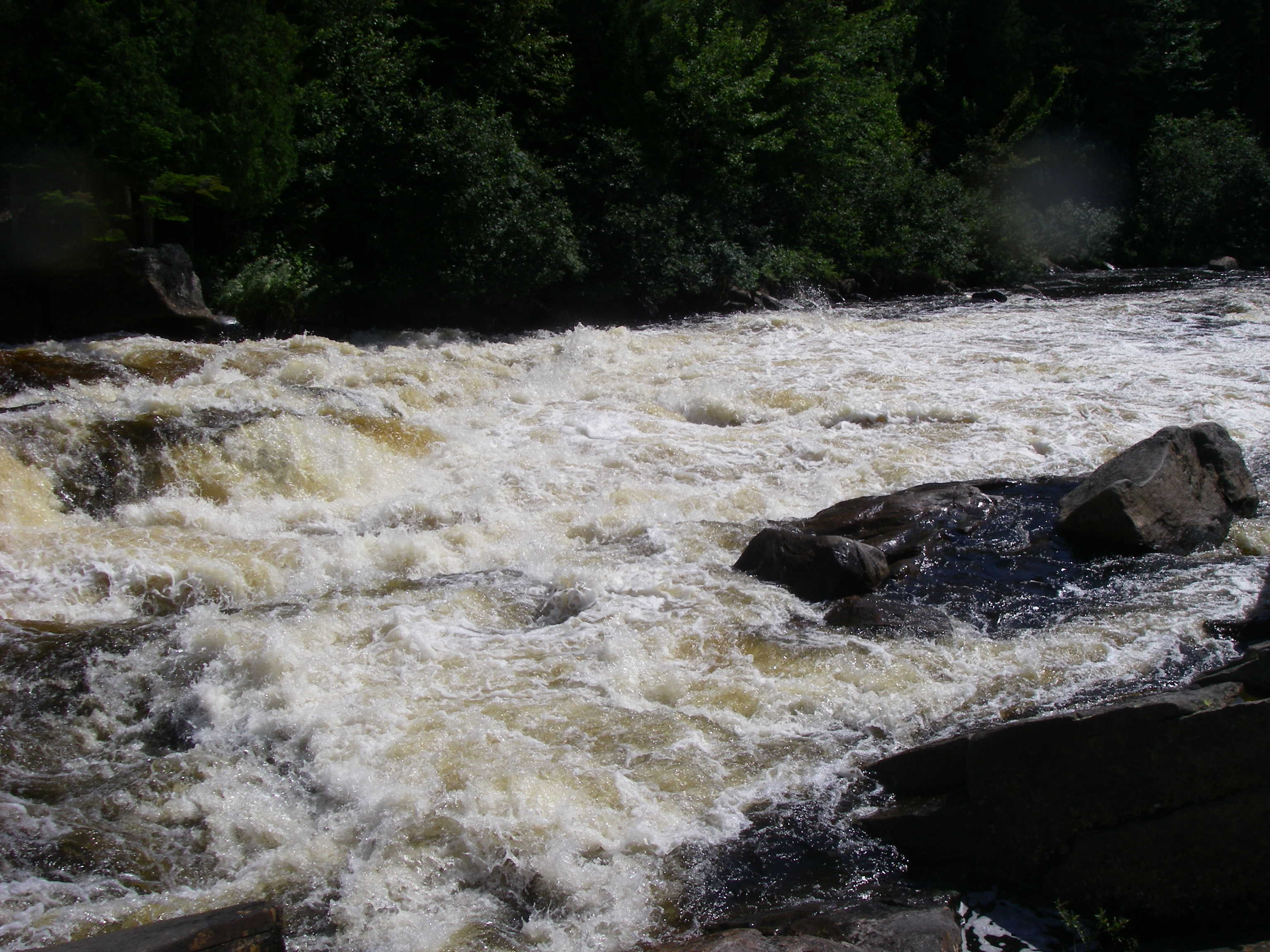 Looking downstream at that Class 5 (Photo by Cahil Converse - 8/15/08)