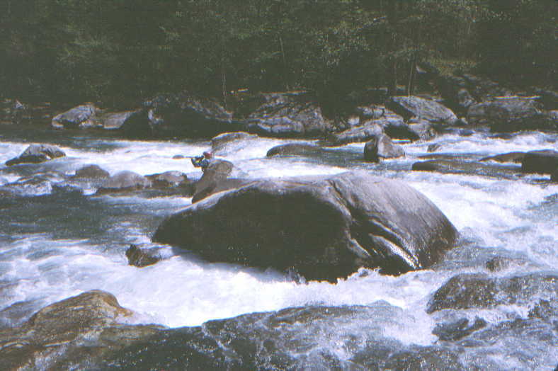 Keith Merkel in S-Turn Rapid? (Photo by Bob Maxey - 5/5/02)