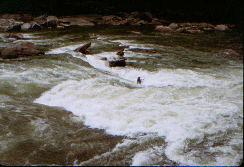 Keith Merkel in Upper Coliseum (Photo by Bob Maxey - 4/13/96) 