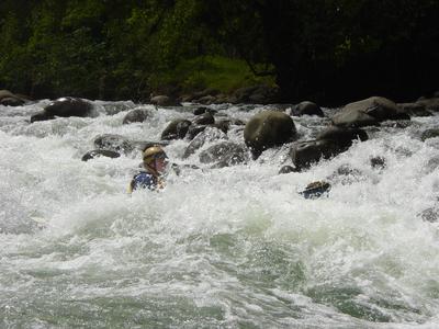 Kim Buttleman trying to lose his rented boat (Photo by Court Ogilvie - 11/02)