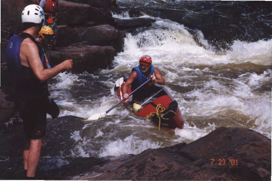 Rick Koller stuck in the rinse cycle in Washing Machine (Photo by Keith Merkel - 7/23/01)