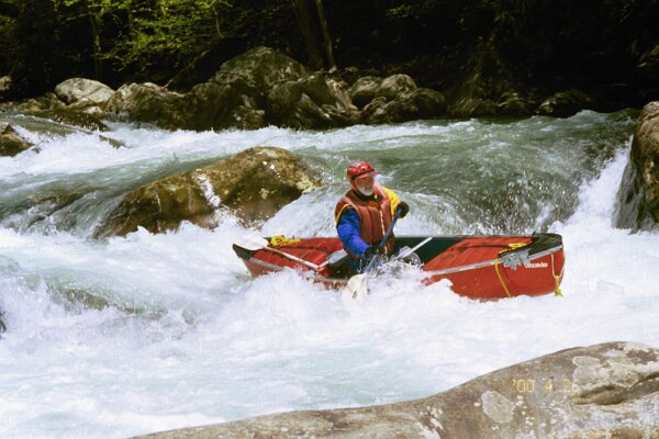 Rick Koller in the Sinks section (Photo by Keith Merkel - 4/26/00) 