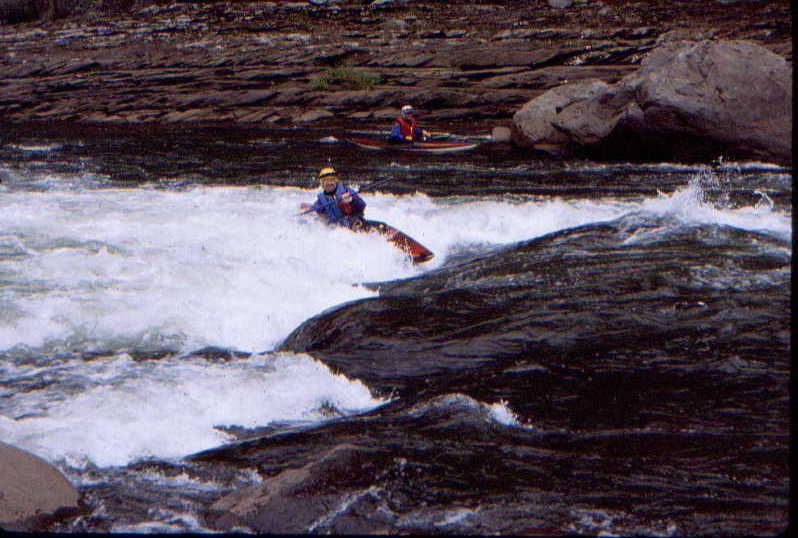 Bruce Labaw at Koontz Flume (Photo by Bob Maxey - 10/10/98)