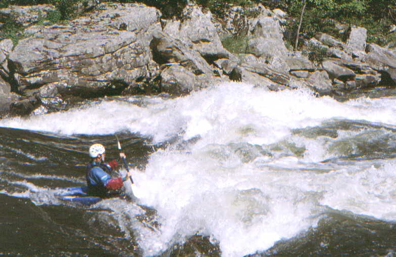 Ernie Katz in River Wide Stopper (Photo by Bob Maxey - 9/7/02)