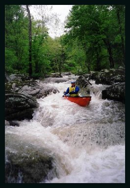 Steve Marchi running First Falls; low level