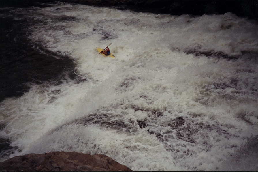 Keith Merkel finishing Swallow Falls