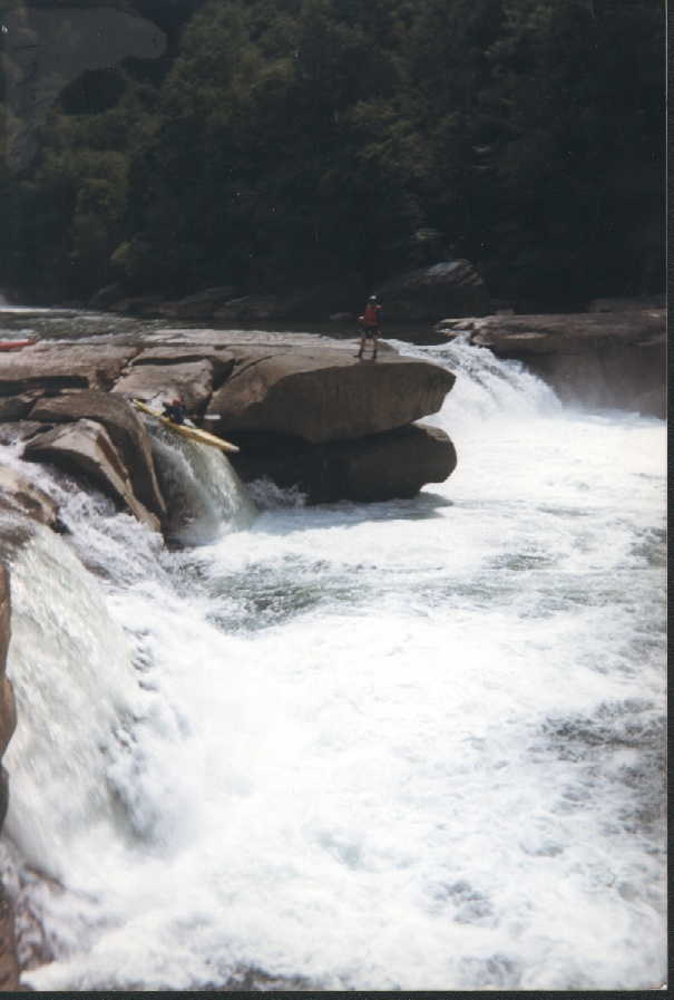 Keith Merkel at Second Falls (Photo taken on 9/1/96)