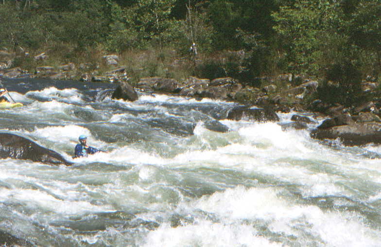 Len Rice making it look easy for first time in Pillow (Photo by Bob Maxey - 9/8/02)